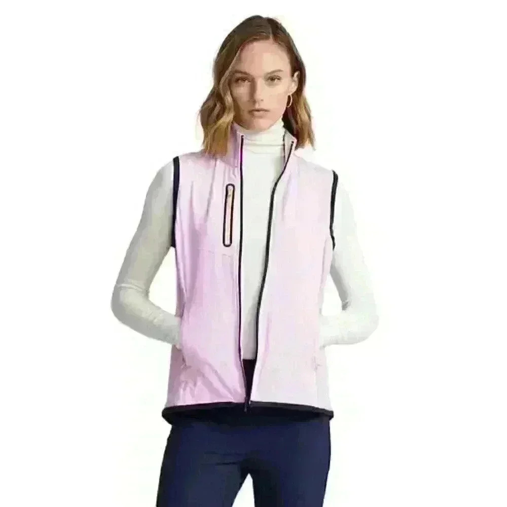 NEW RLX Golf Ralph Lauren Women's S Terry Sleeveless Full-Zip Vest NWT $168
